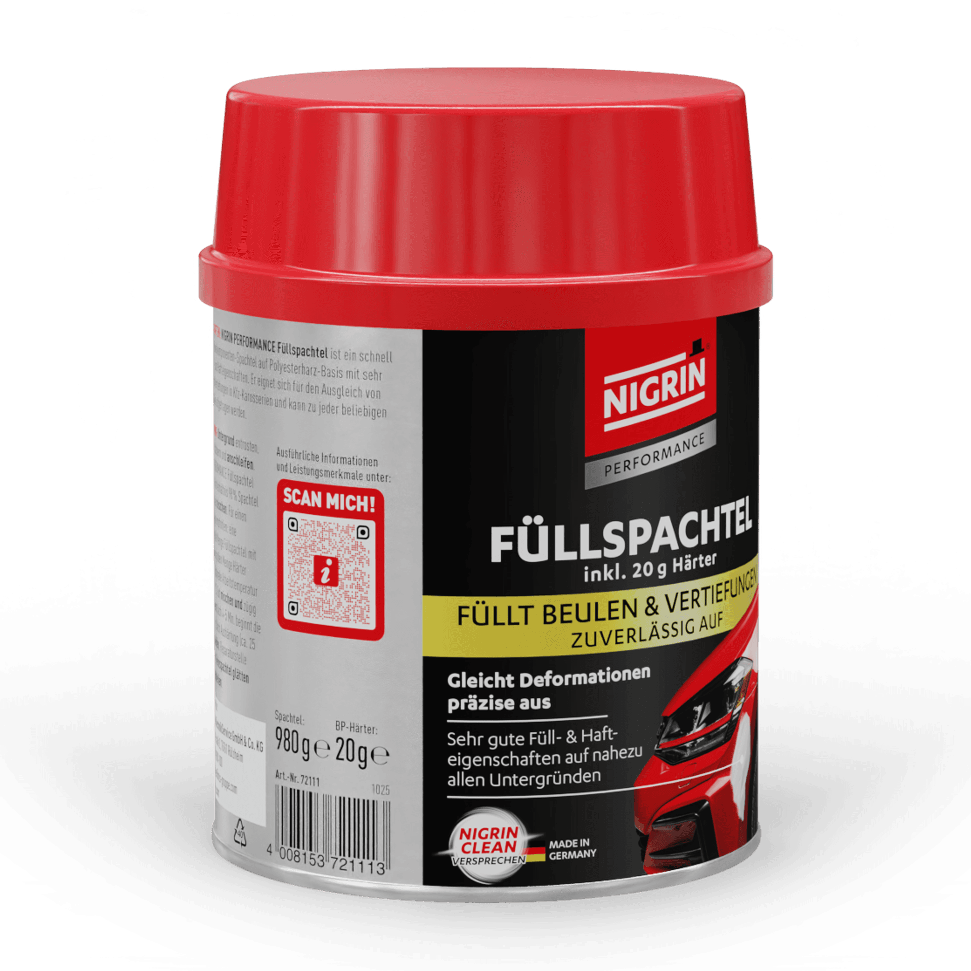 PERFORMANCE Füllspachtel 1000 g 2 tlg.