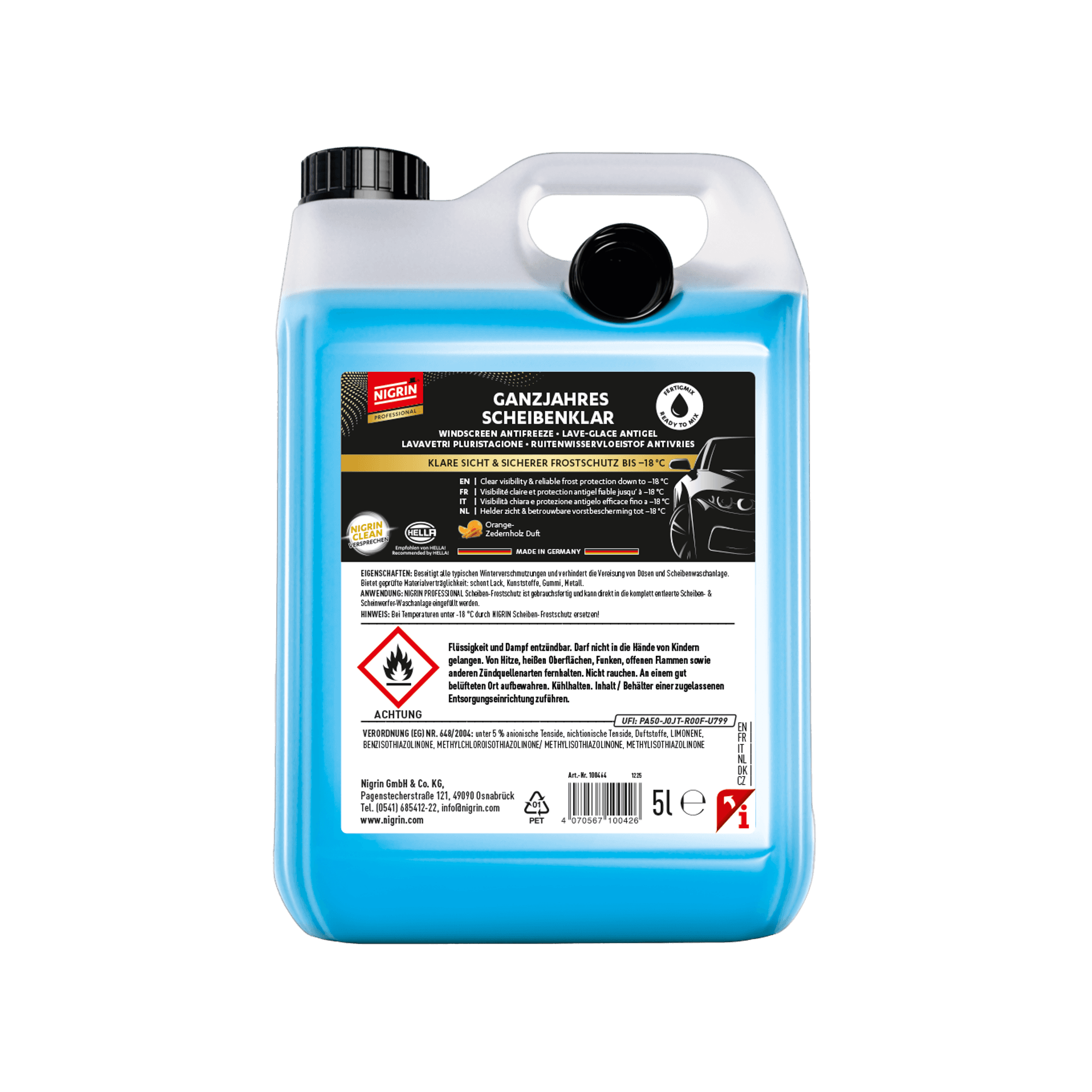 All-Season Windshield Cleaner Ready-to-Use <nobr>-18 °C</nobr> <nobr>5 L</nobr>