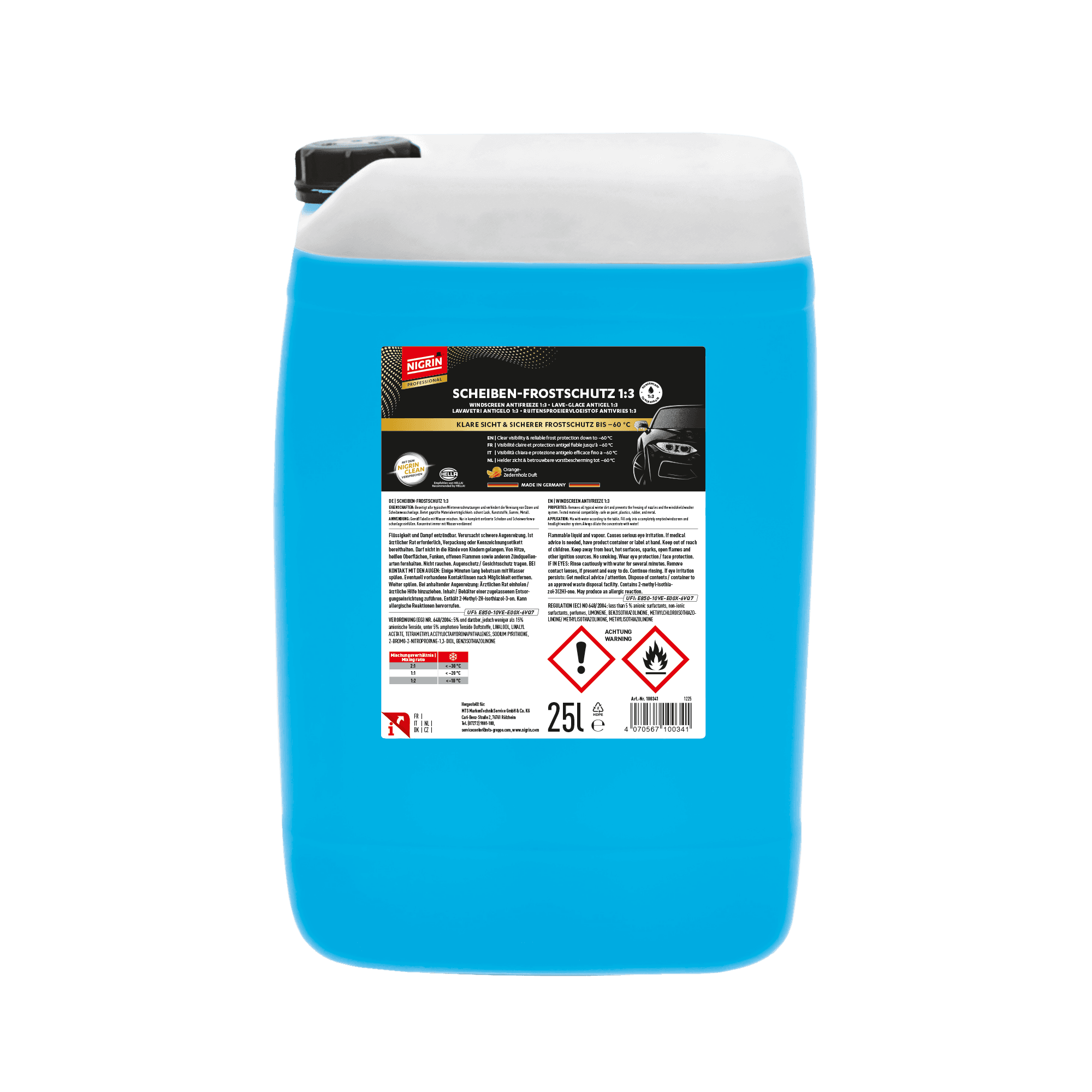 Antifreeze + Windshield Cleaner Concentrate <nobr>-60°C</nobr> <nobr>25 L</nobr>