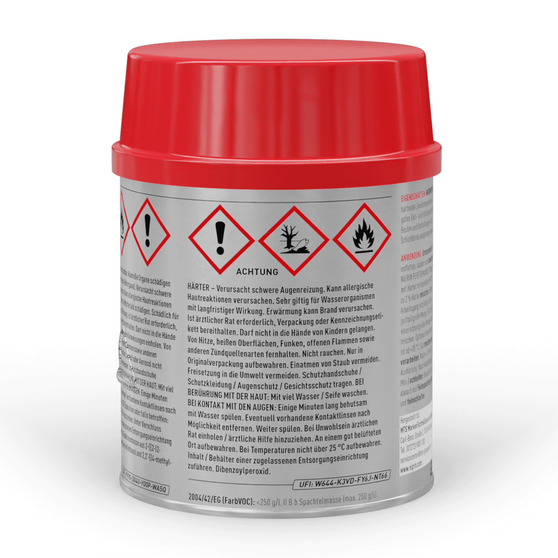 PERFORMANCE Füllspachtel 1000 g 2 tlg.