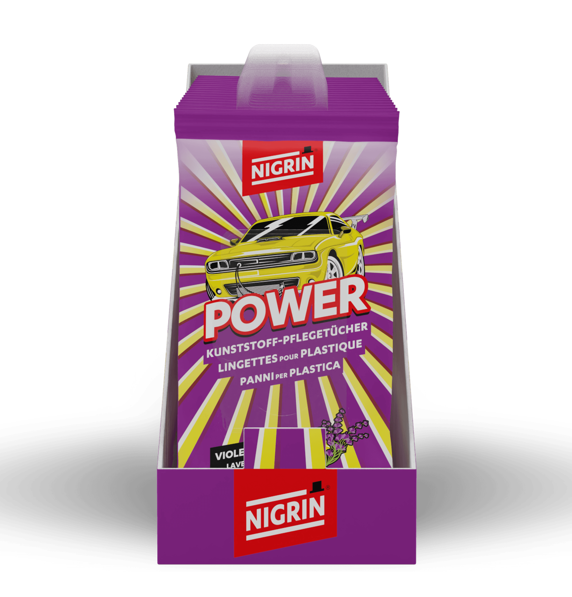 POWER Plastic Care Wipes VIOLET CHILL OUT 20 pcs