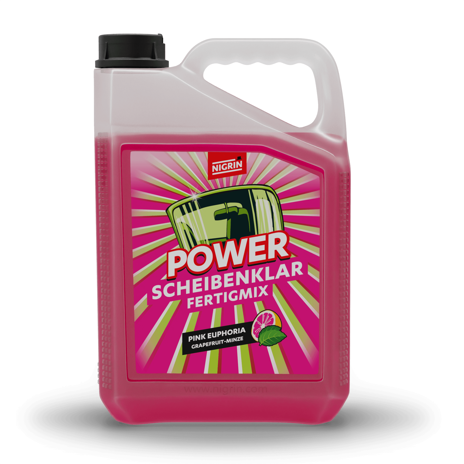 POWER Windshield Cleaner Ready-to-Use PINK EUPHORIA 5 L