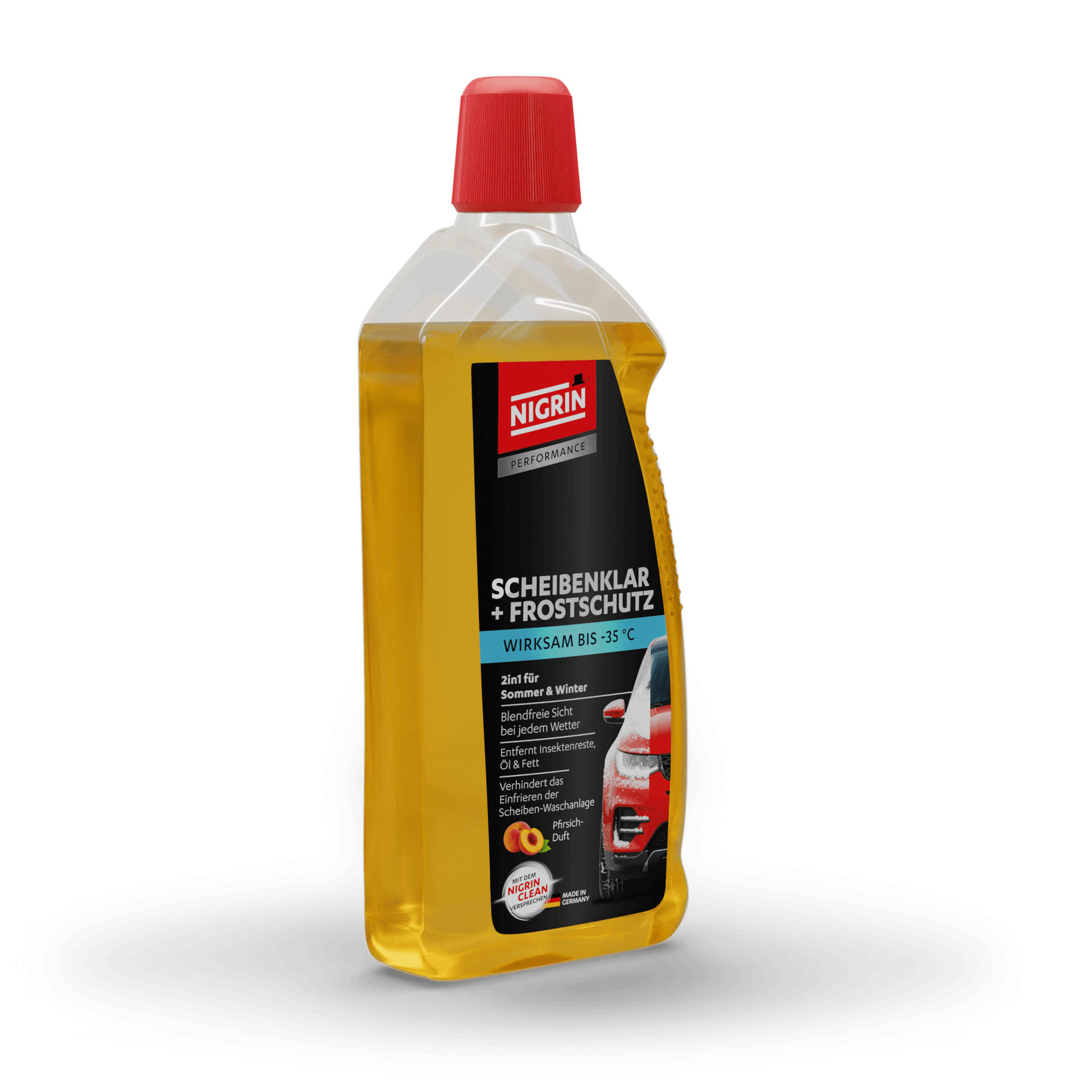 PERFORMANCE Windshield Cleaner & Antifreeze Concentrate -35 °C Peach 1 L