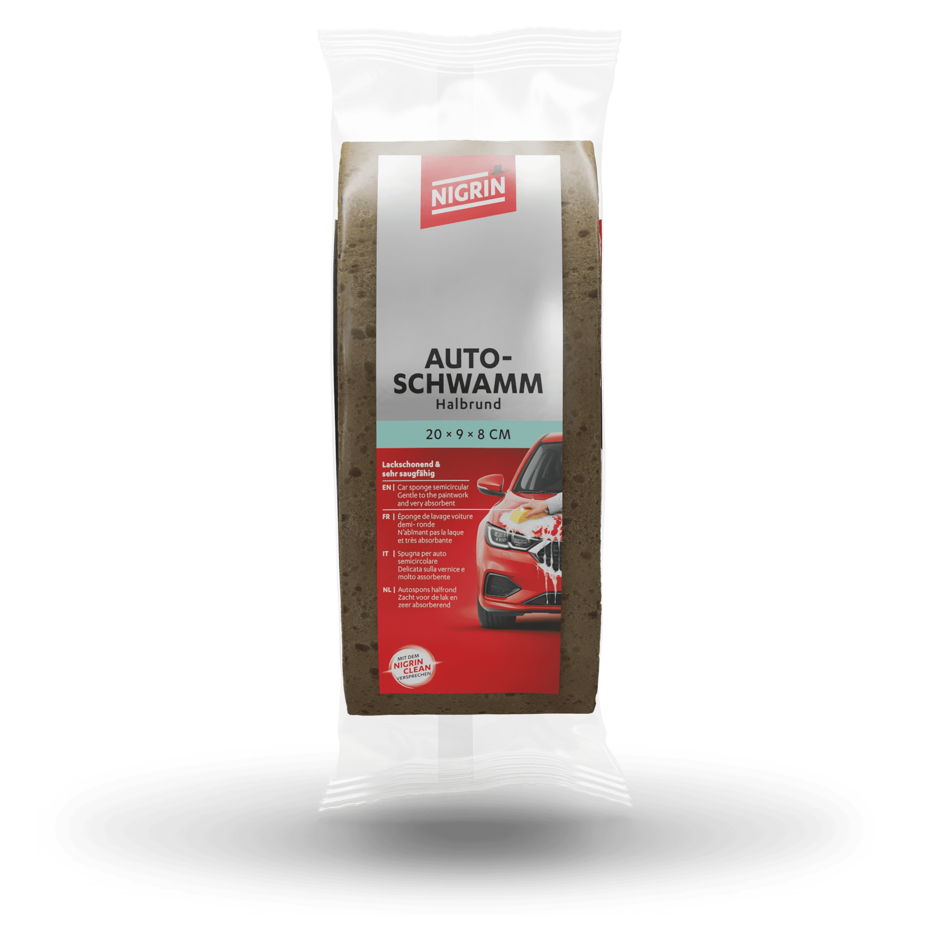 Car Sponge with Wash Profile Half-Round