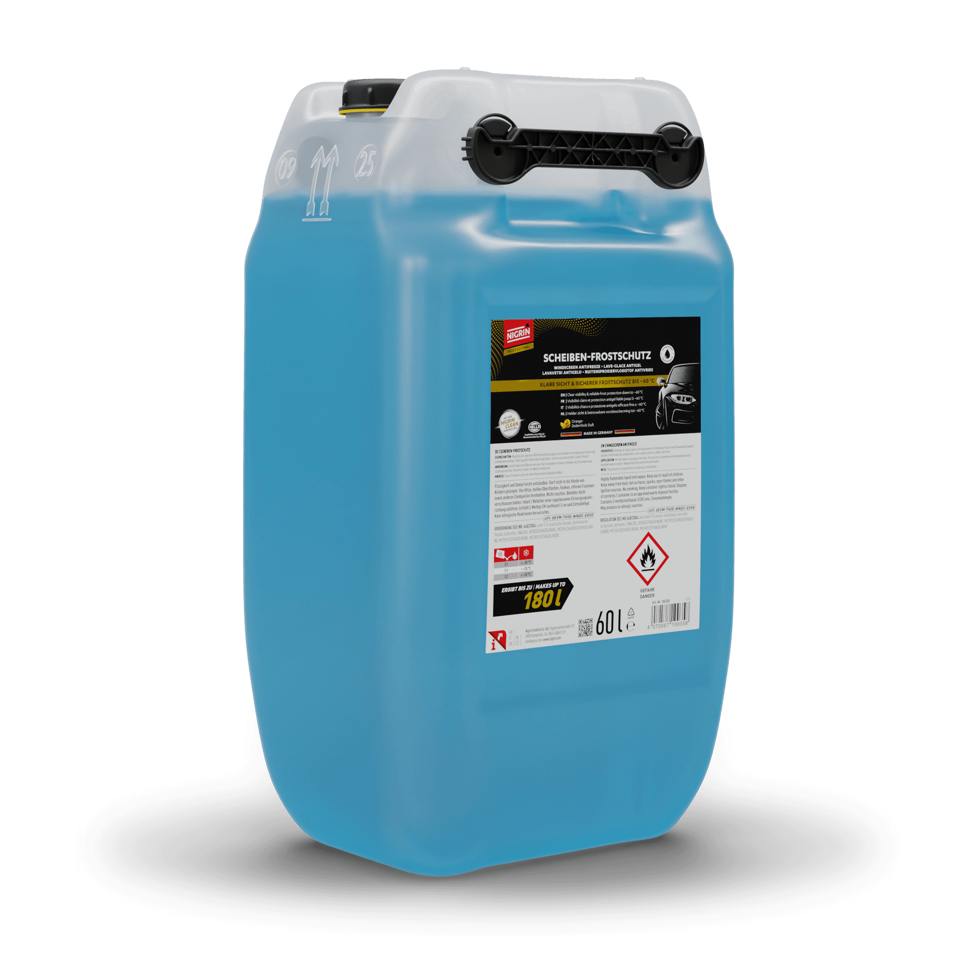 PROFESSIONAL Antifrost + Scheibenklar Konzentrat -60°C 60 L