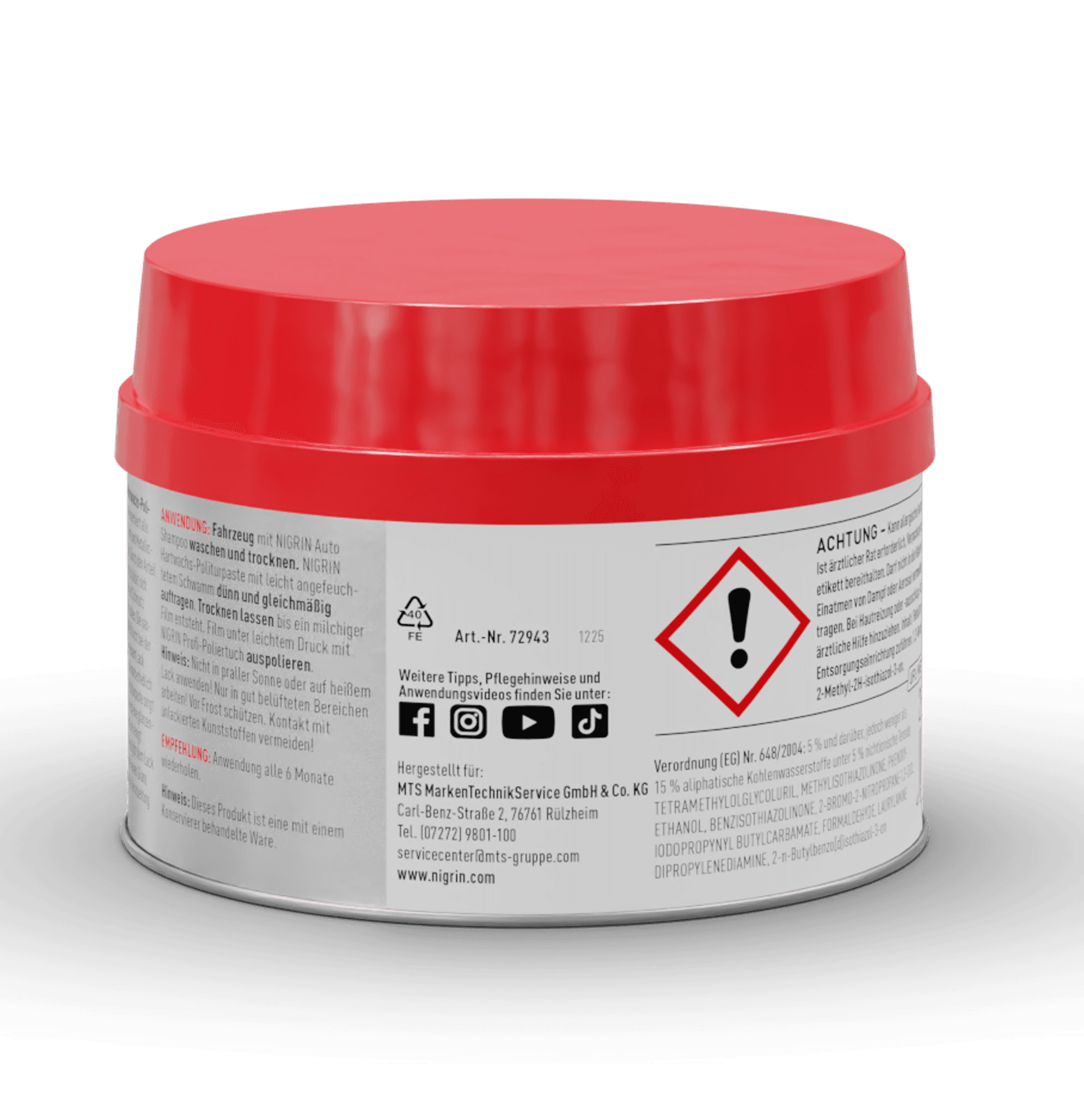 Hard Wax Polish Paste 250 ml