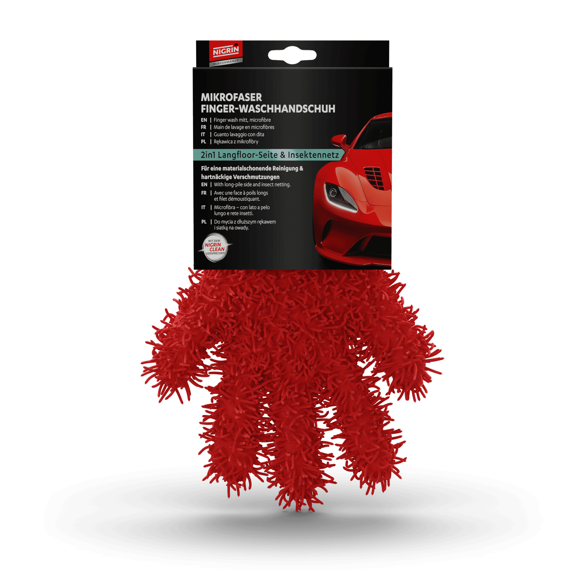 PERFORMANCE Microfiber Finger Wash Mitt