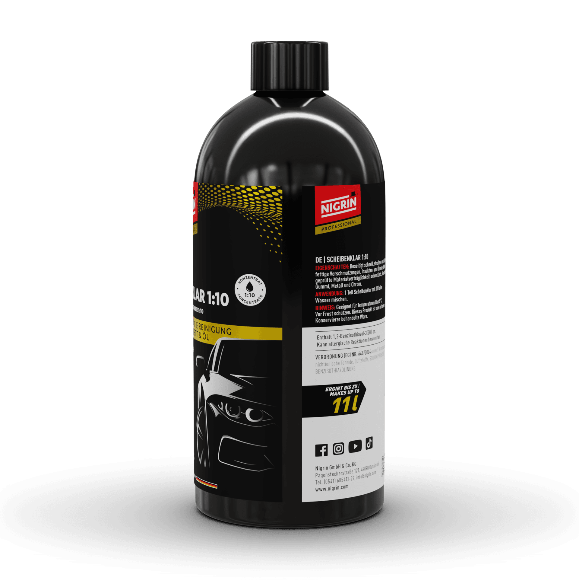 PROFESSIONAL Windshield Cleaner Summer Concentrate 1:10 1 L
