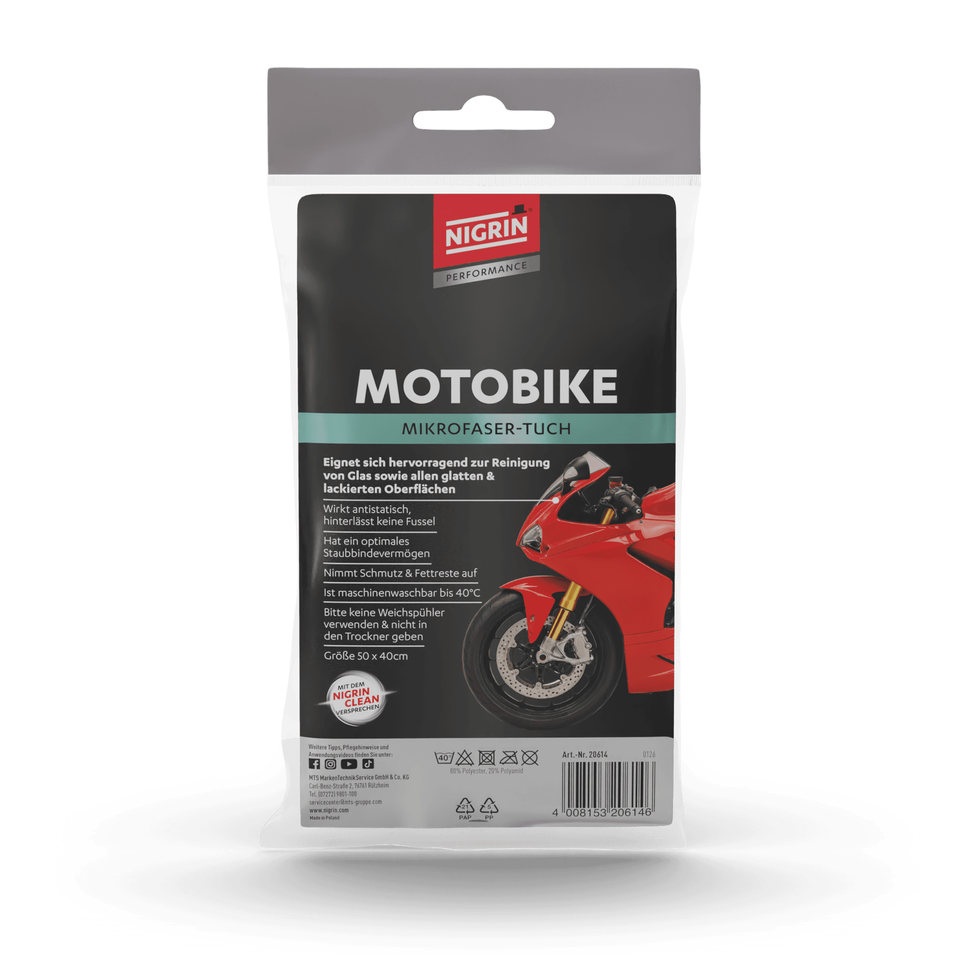 PERFORMANCE MOTOBIKE Mikrofasertuch