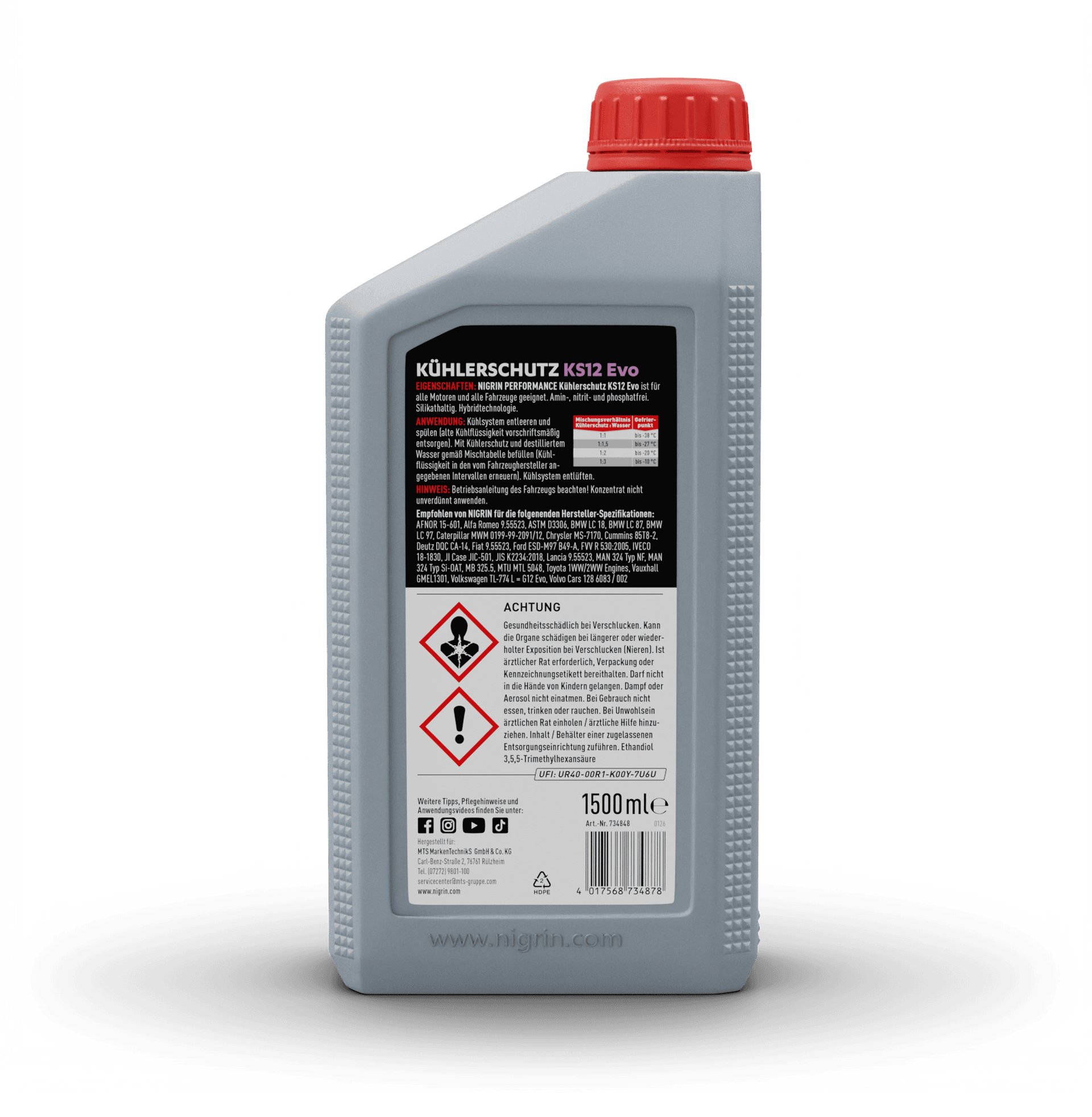 PERFORMANCE Kühler-Schutz KS12 Evo 1,5 L