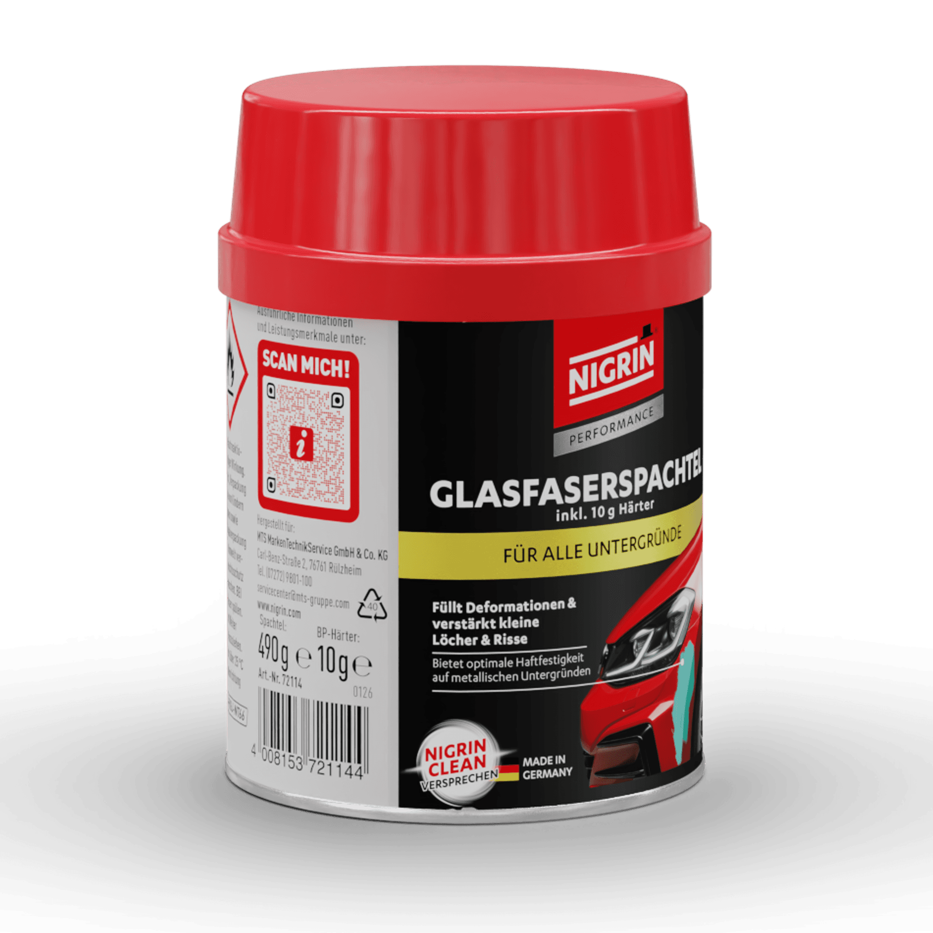 PERFORMANCE Glasfaserspachtel 500g 2 tlg.
