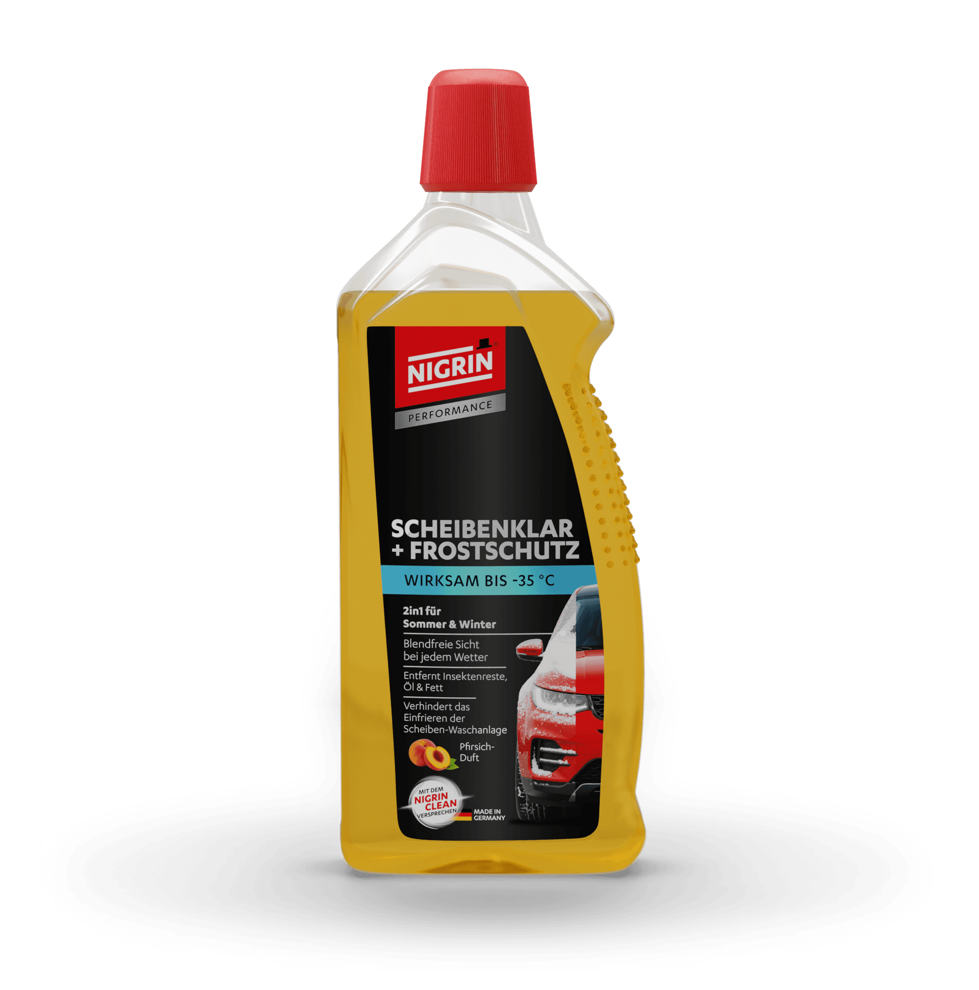 PERFORMANCE Windshield Cleaner & Antifreeze Concentrate -35 °C Peach 1 L