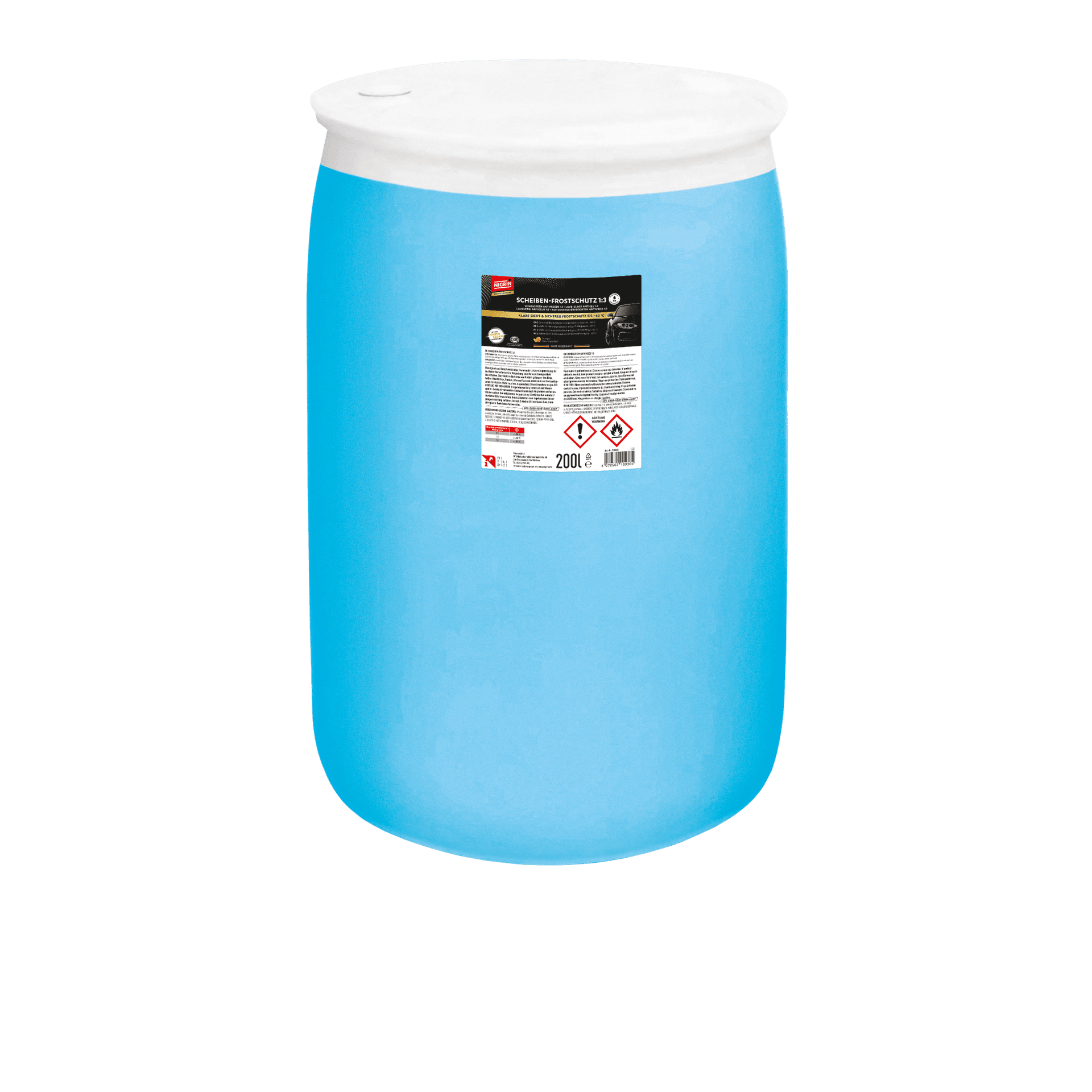 PROFESSIONAL Antifreeze + Windshield Cleaner Concentrate -60°C 200 L