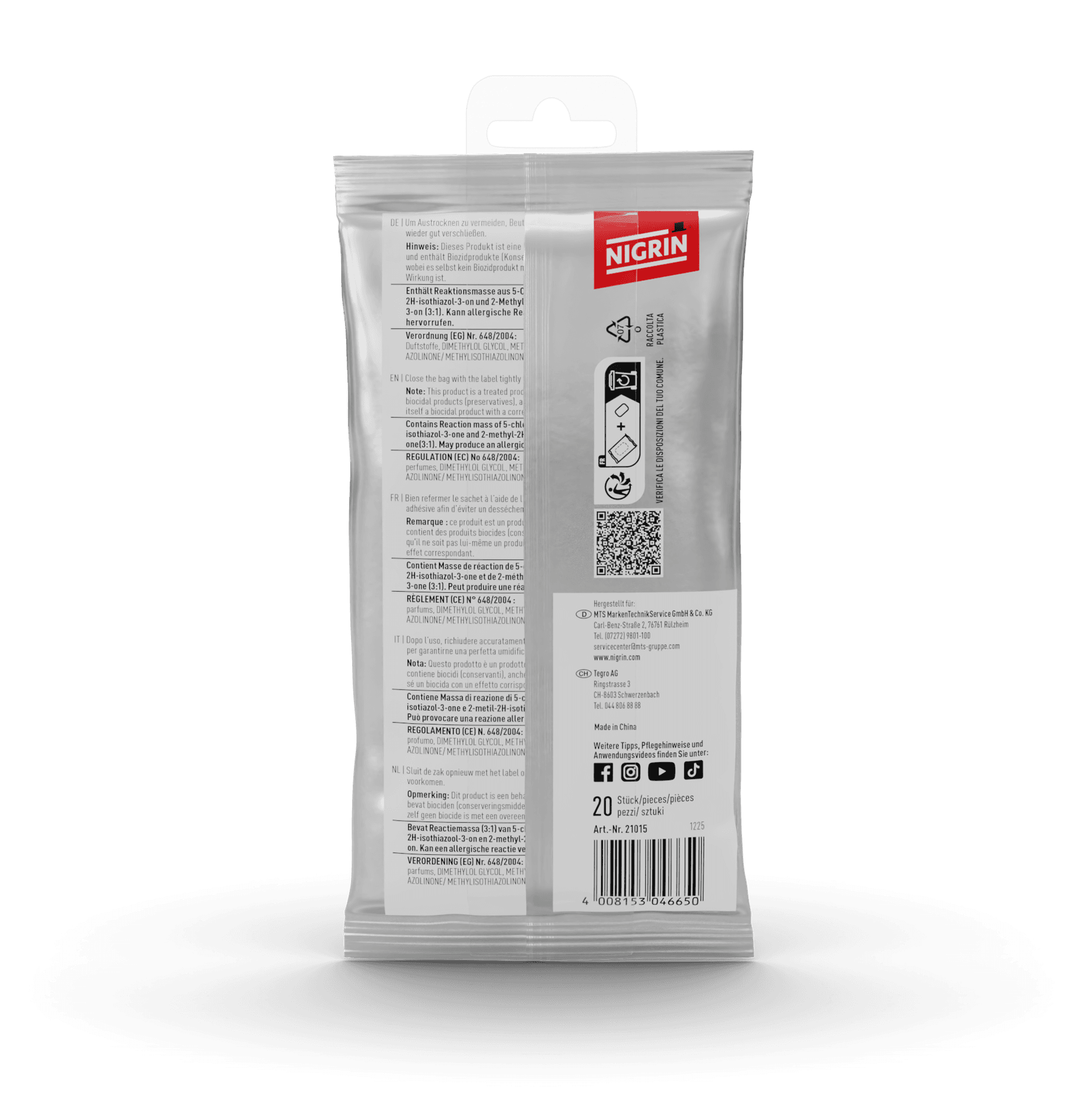 Plastic Care Cloths 20 pcs.