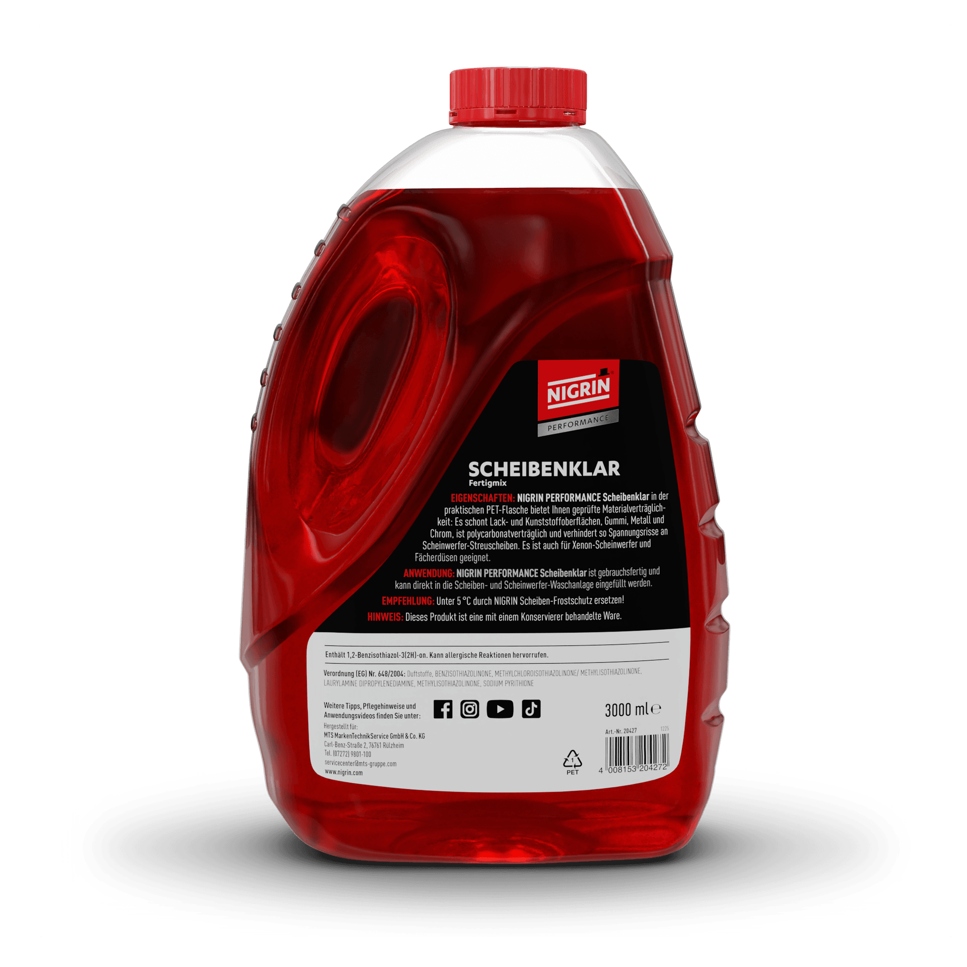 PERFORMANCE Windshield Cleaner Ready-to-Use Mix Leather & Cookie 3 L