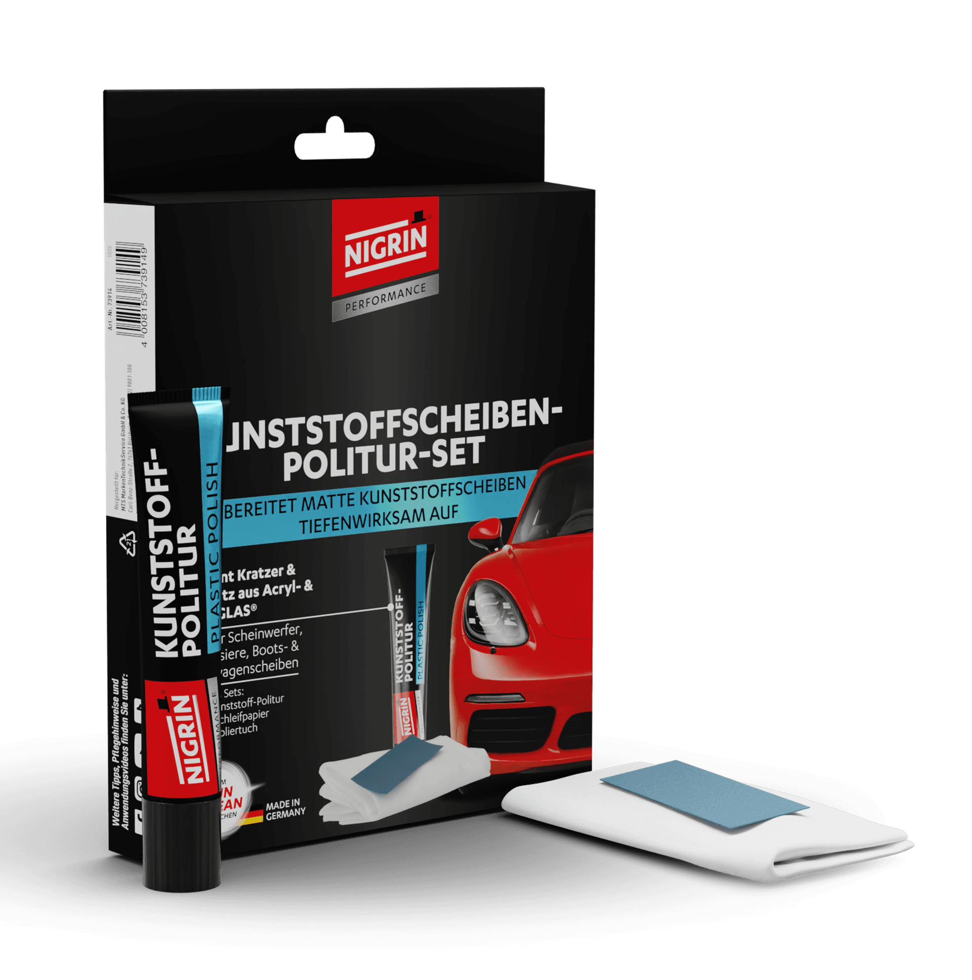 PERFORMANCE Kunststoffscheiben-Politur Set