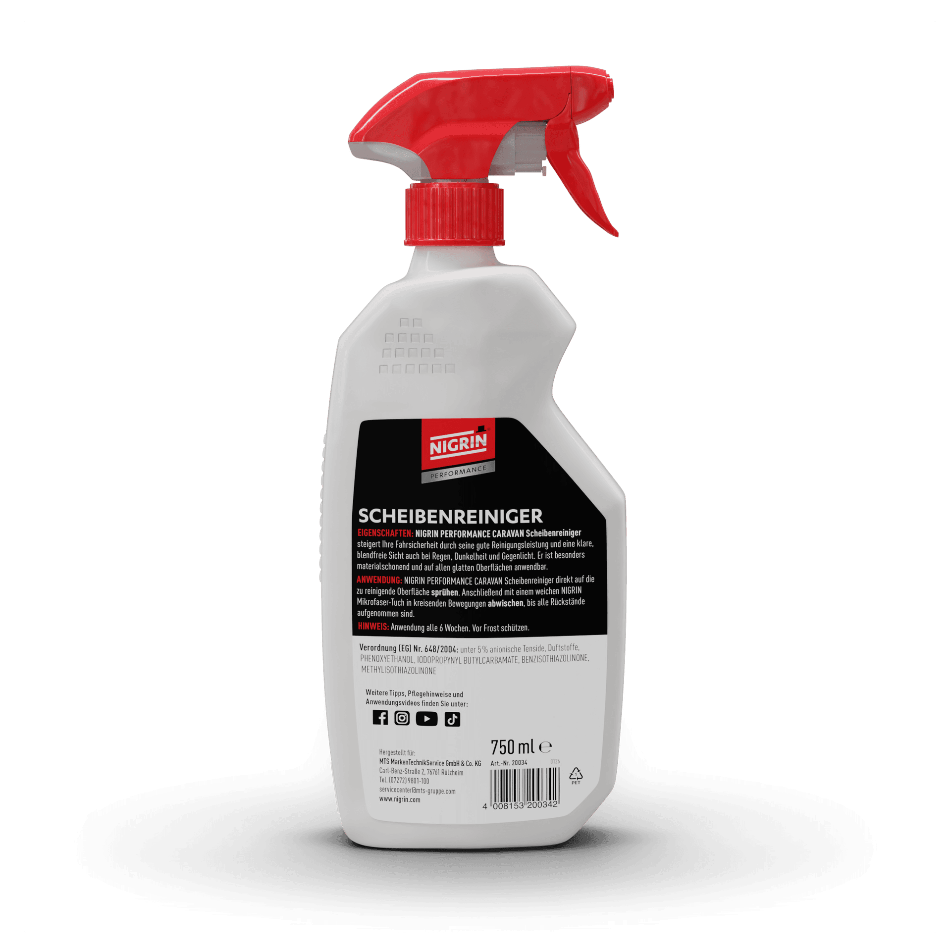 PERFORMANCE CARAVAN Windshield Cleaner 750 ml