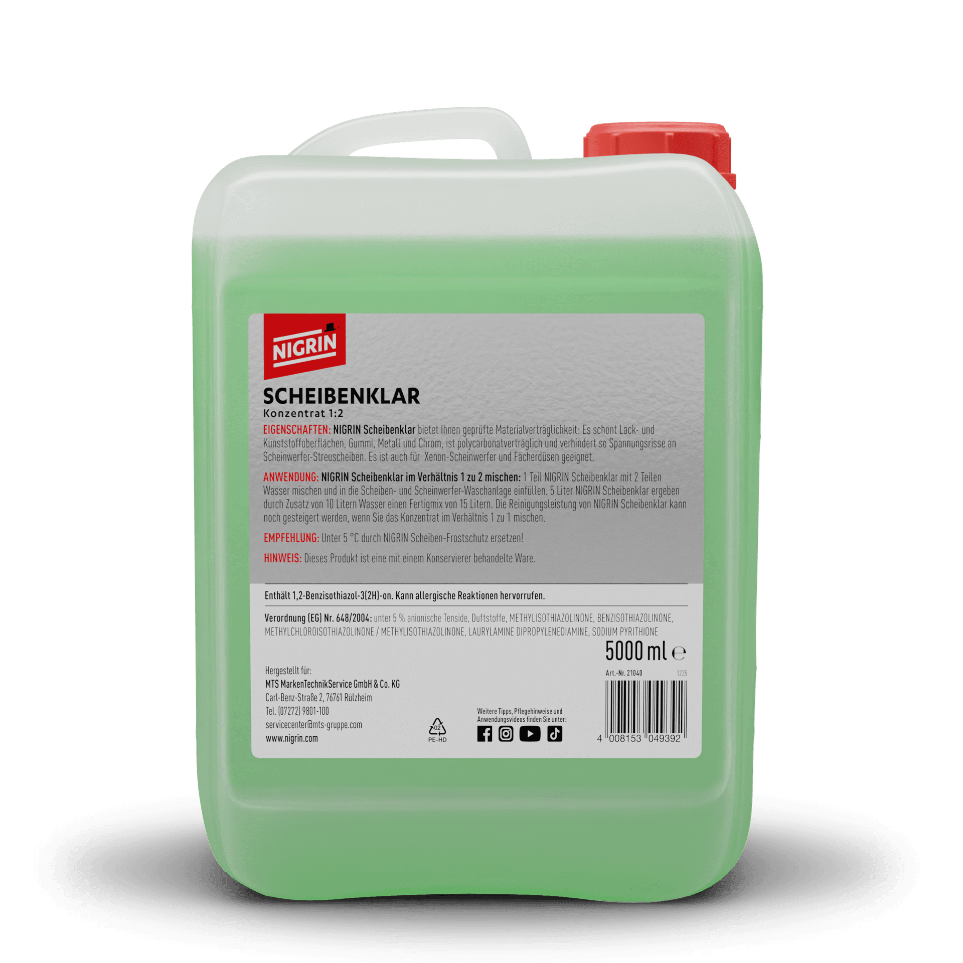 Windshield Cleaner Concentrate 1:2 Designer Scent 5 L