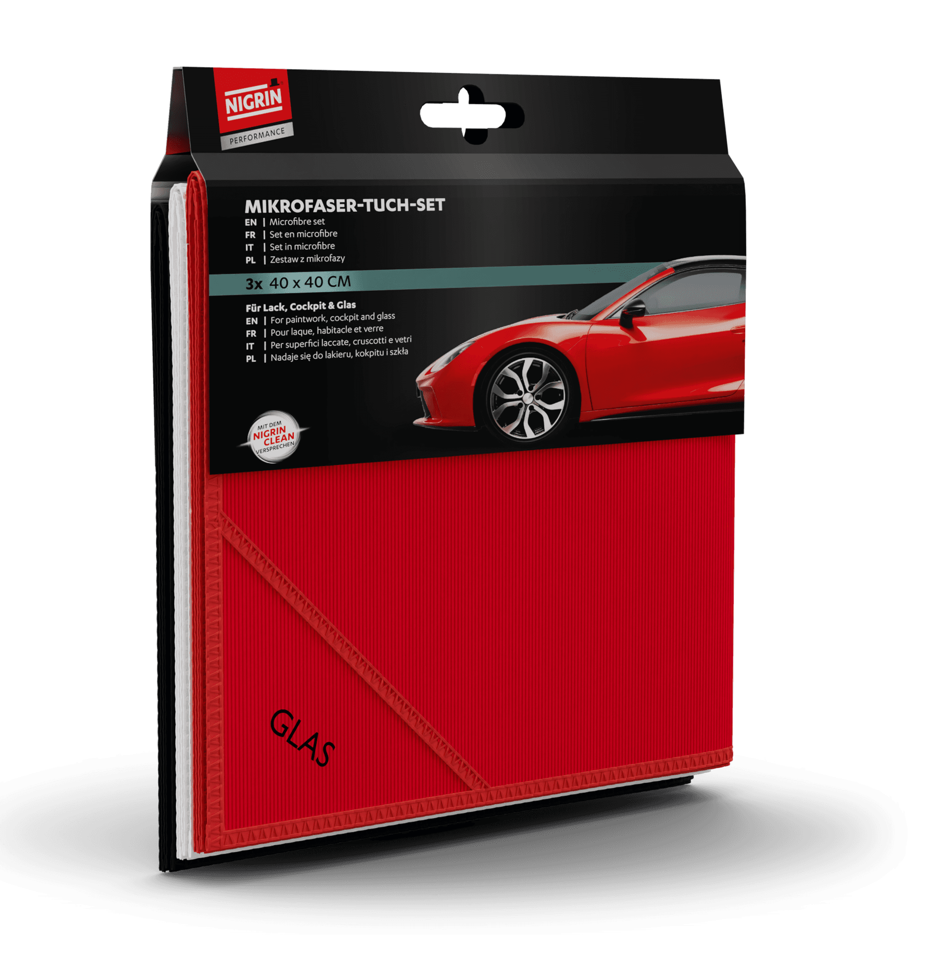 PERFORMANCE Microfiber Cloth Set, set of 3
