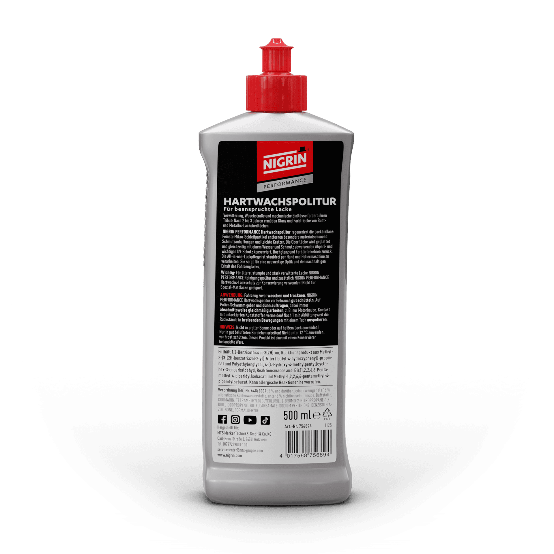 PERFORMANCE Hartwachspolitur 500 ml
