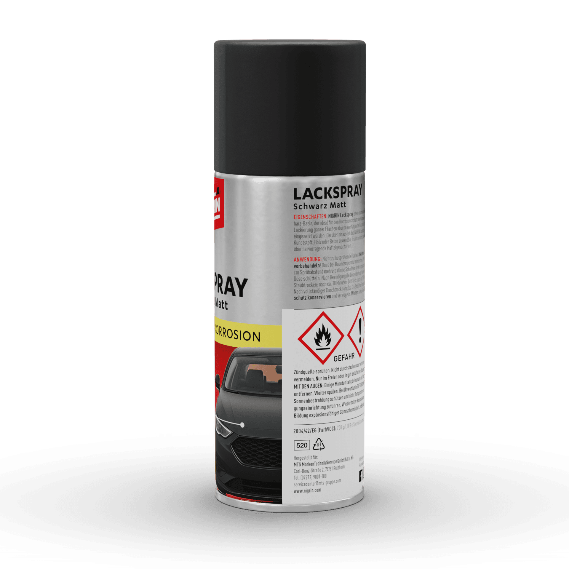 Lackspray schwarz matt 400 ml