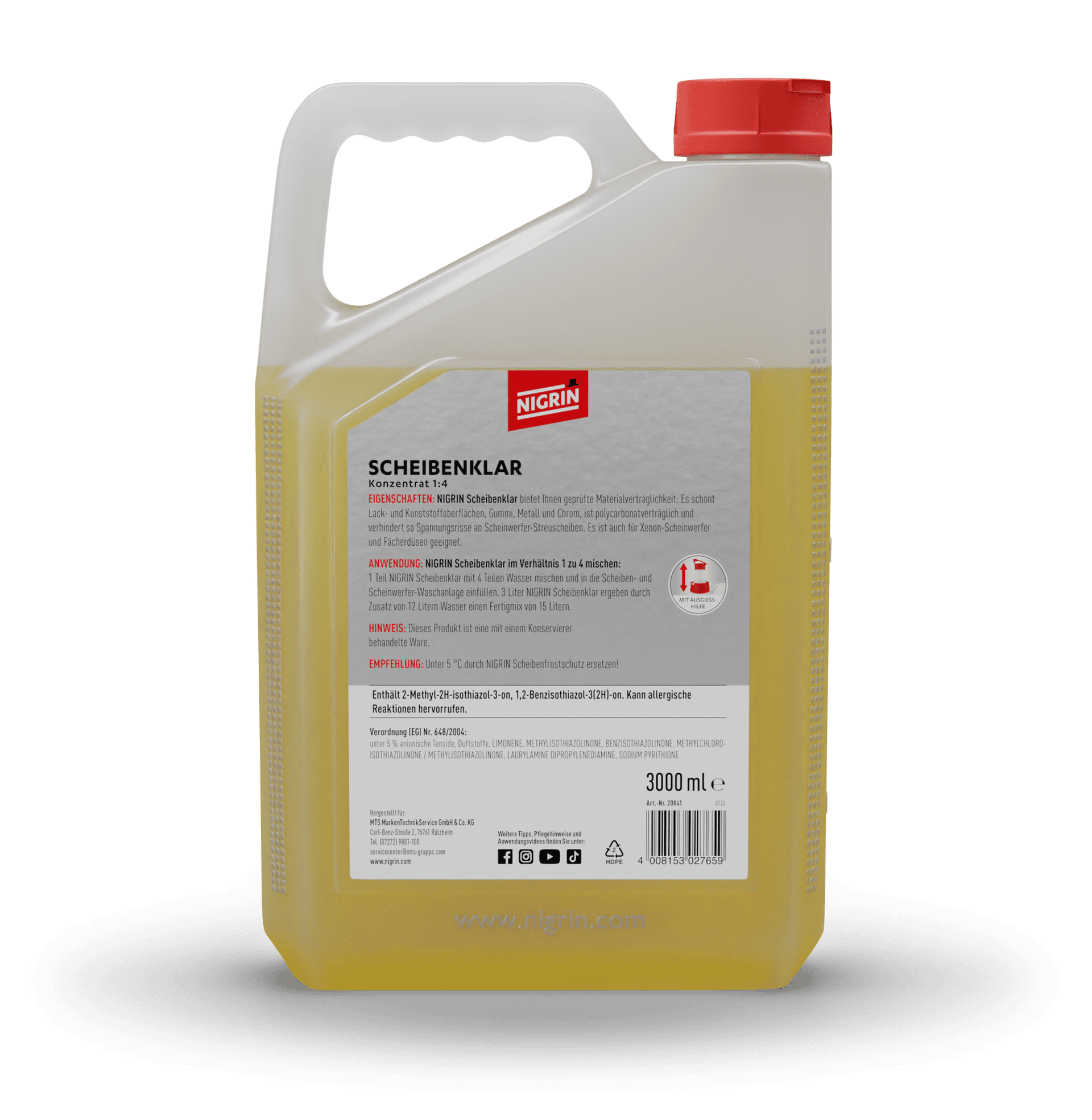 Windshield Cleaner Concentrate 1:4 Citrus 3 L