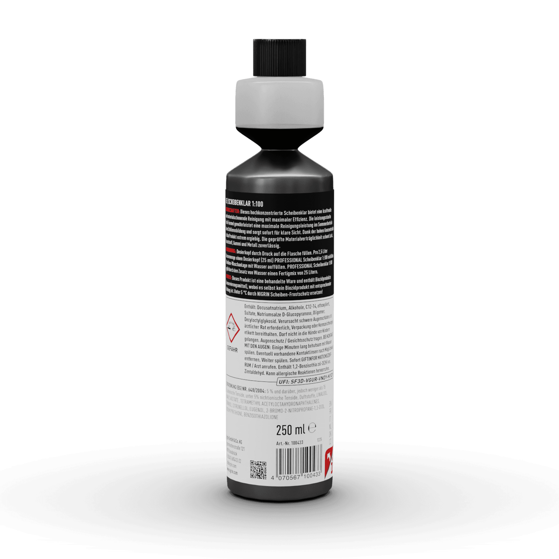 PROFESSIONAL Windshield Cleaner Concentrate 1:100 250 ml Orange & Cedarwood