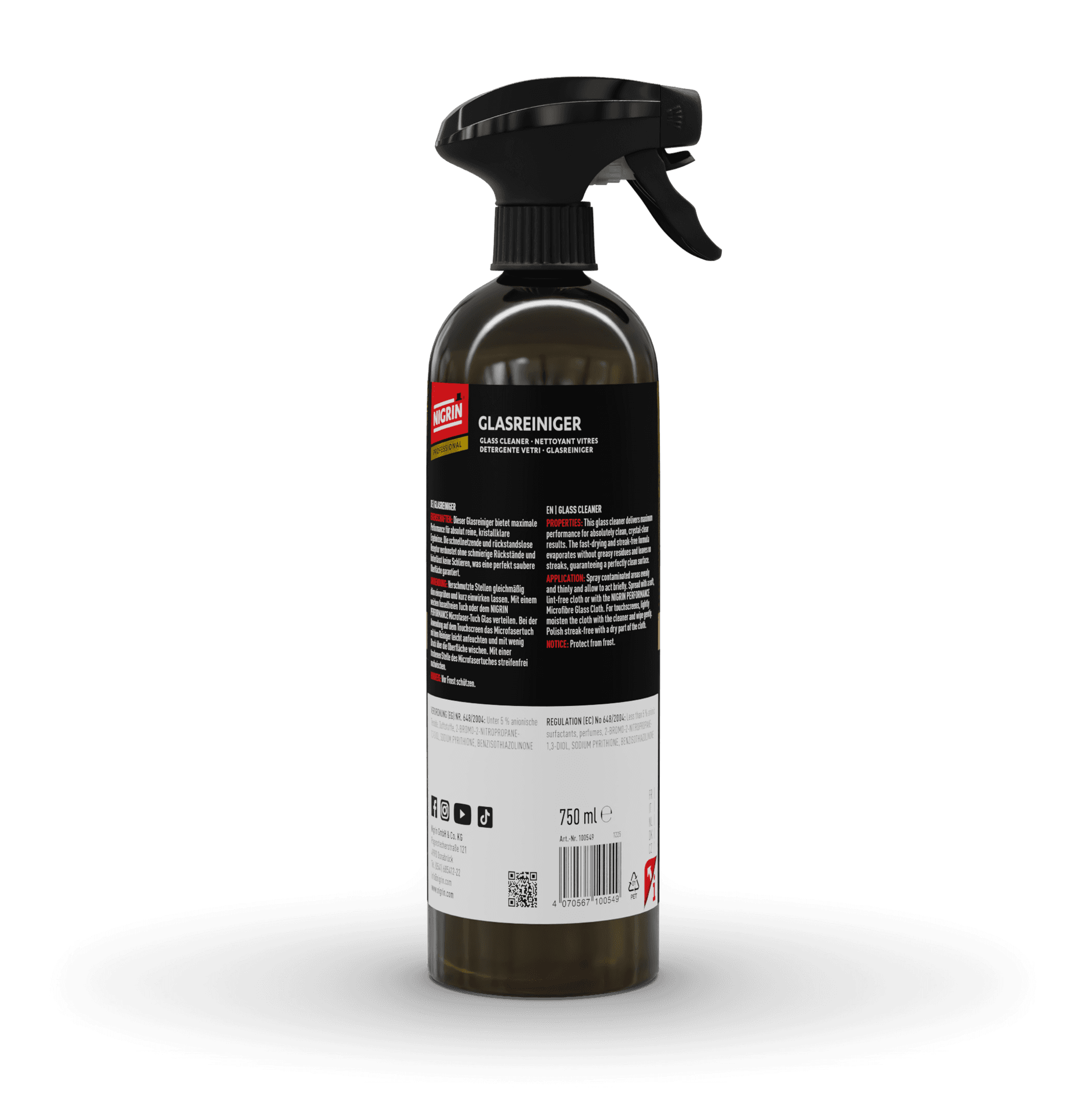 PROFESSIONAL Glass Cleaner 750 ml