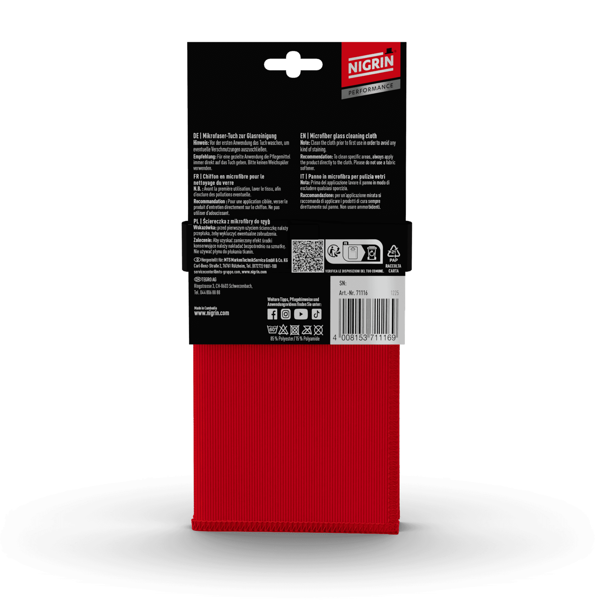 PERFORMANCE Microfaser-Tuch Glas