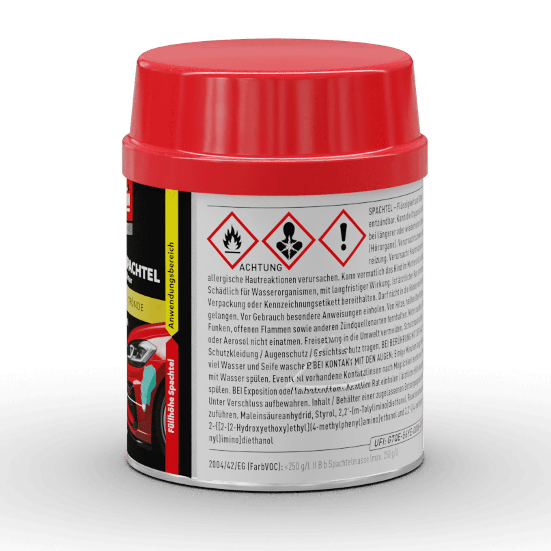 PERFORMANCE Glasfaserspachtel 250 g 2 tlg.