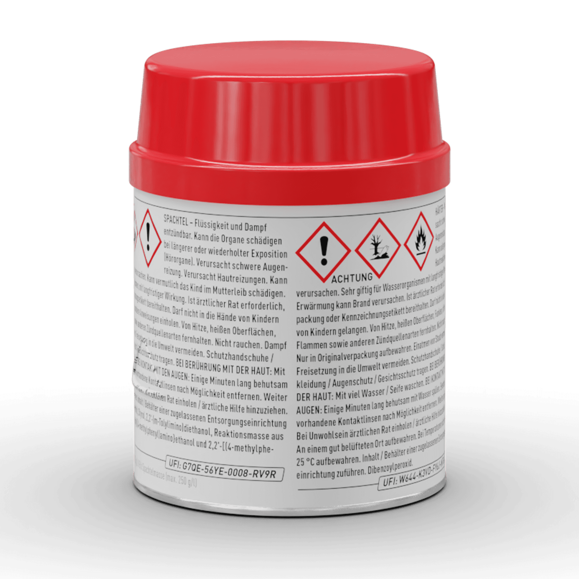 PERFORMANCE Glasfaserspachtel 250 g 2 tlg.