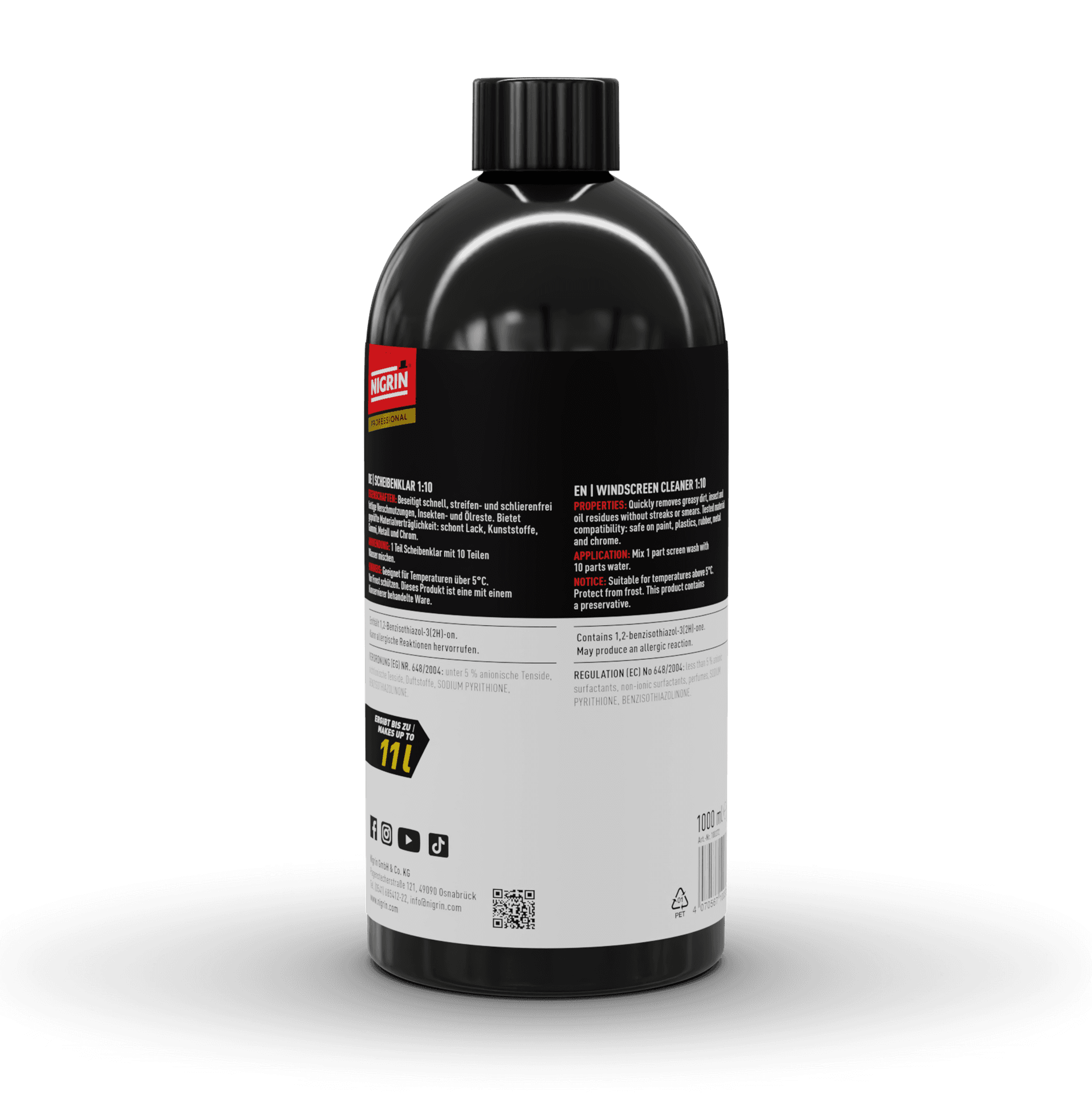 PROFESSIONAL Windshield Cleaner Summer Concentrate 1:10 1 L