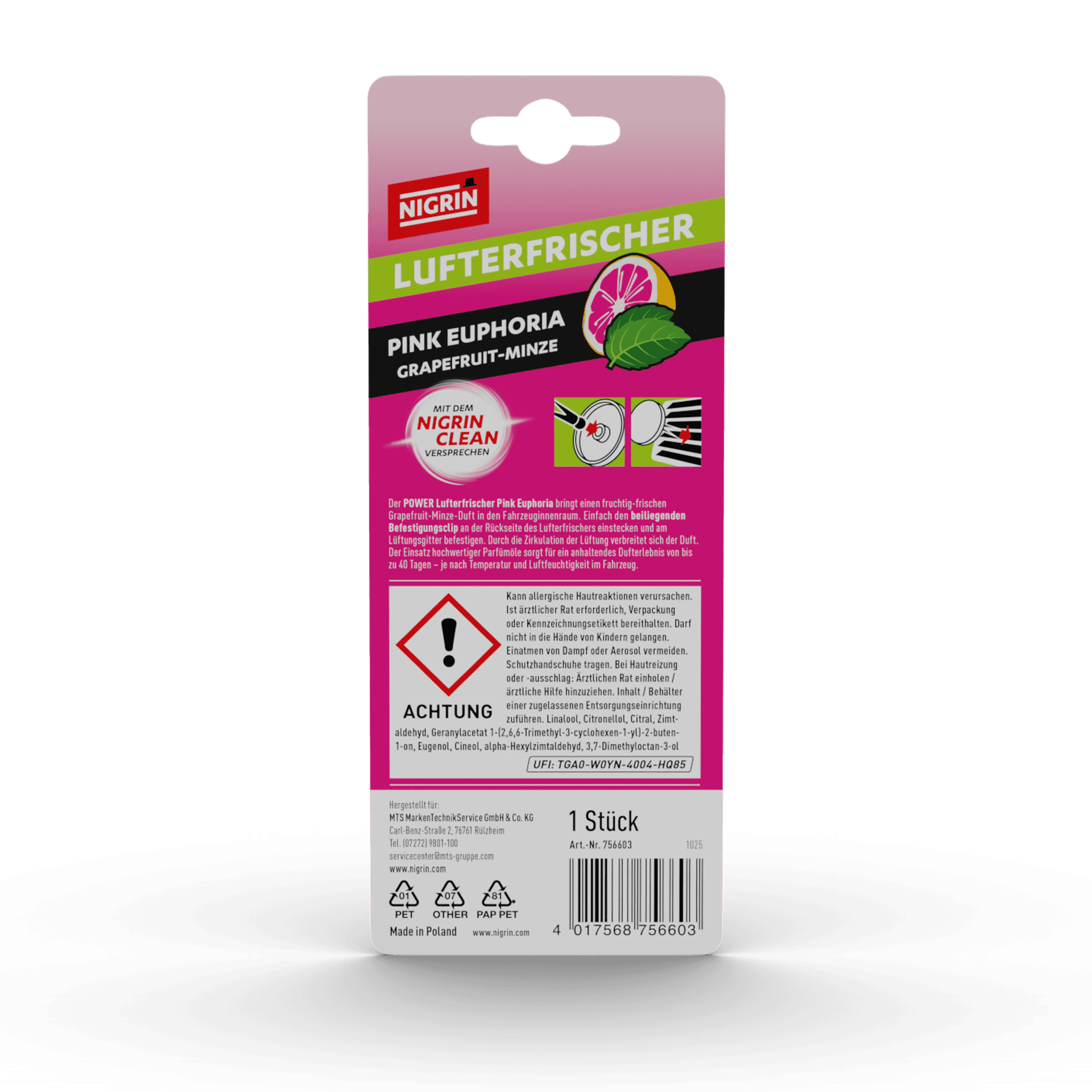 POWER Lufterfrischer Pink Euphoria