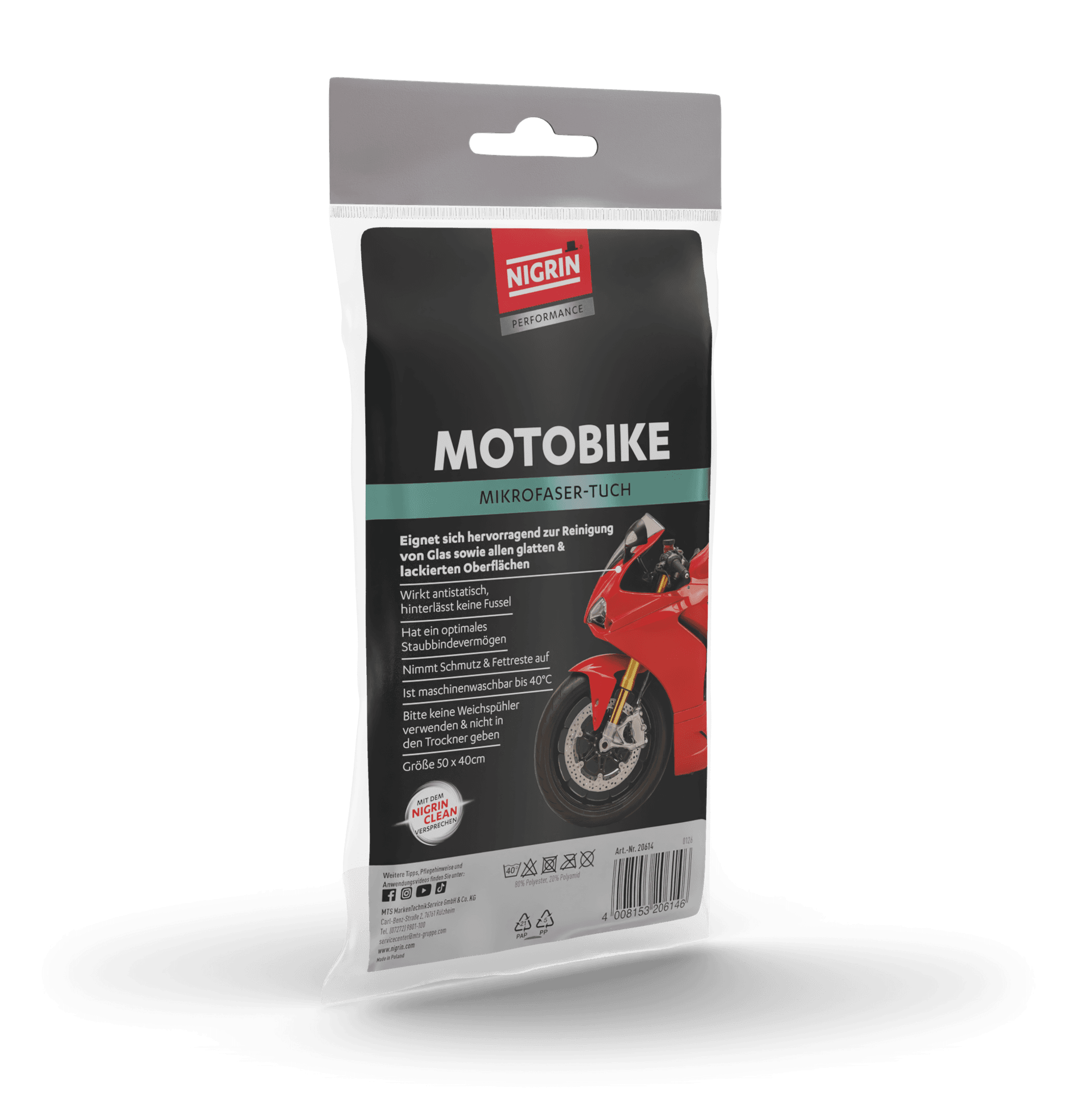 PERFORMANCE MOTOBIKE Mikrofasertuch