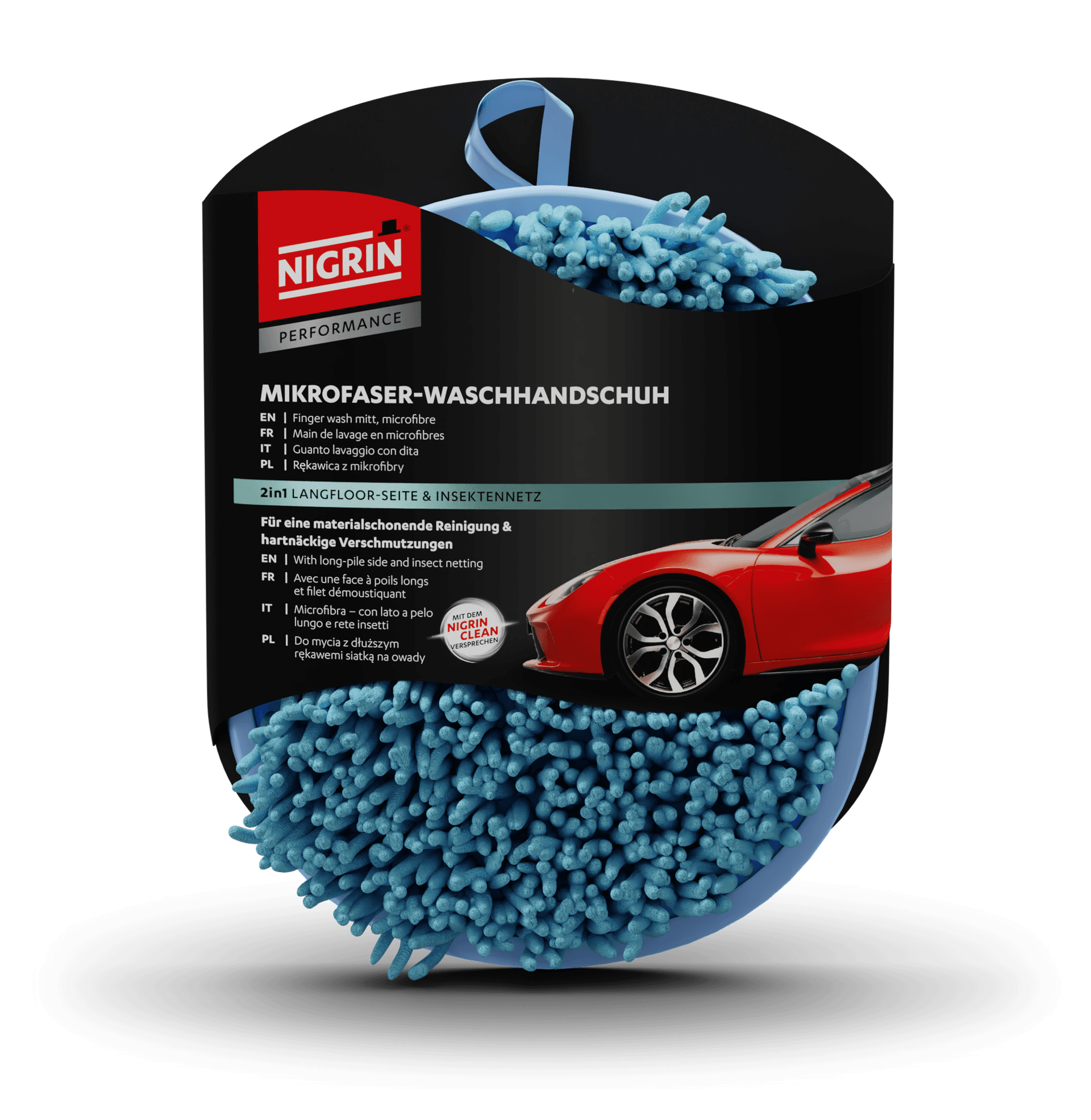 PERFORMANCE Microf-Wasch-Handschuh mit Insektennetz